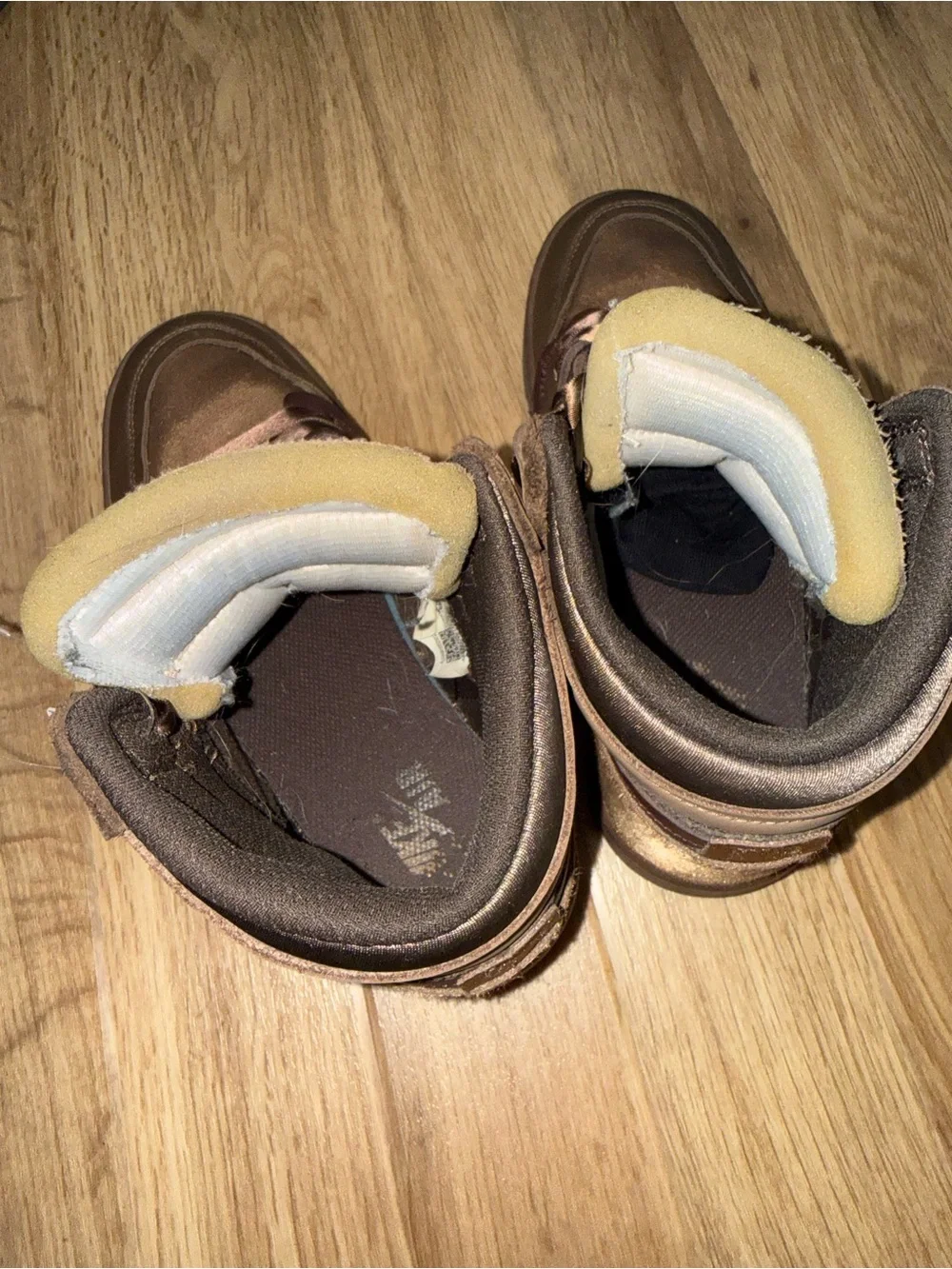 Nike Kids Brown and Tan High-Top Sneakers